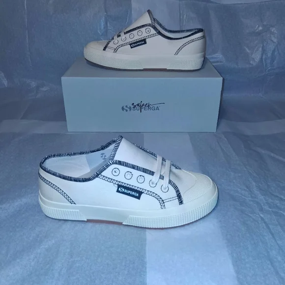 Superga 2294 Drill Overlock Stitiching Brand New with Box Women size 5 - Picture 9 of 9
